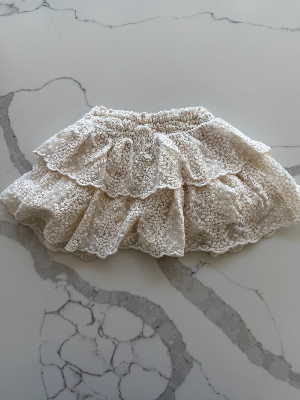 Zara Cream Lace Skirt